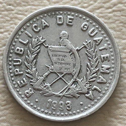 GUATEMALA 1993 5 CENTAVOS VERY NICE CONDITION L75 - Picture 2 of 4