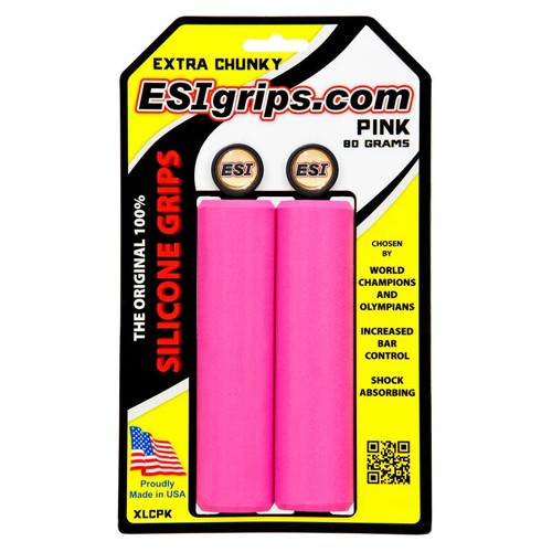 ESI EXTRA CHUNKY 100% silicone MTB Grips Shock Absorbing 34mm Diff colors AV - Picture 14 of 15