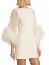 Alice + Olivia Izola White Dress Size 0