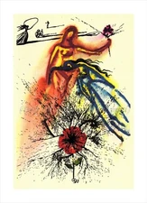 SALVADOR DALI Alice in Wonderland Illustration Canvas Print Alice's Evidence