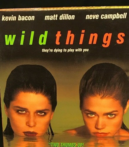Wild Things VHS Sex Thriller Kevin Bacon Matt Dillon Neve Campbell …