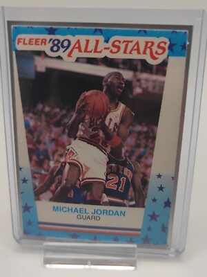MICHAEL JORDAN 89 All-Stars Fleer Sticker NO. 3 1989 Basketball karte