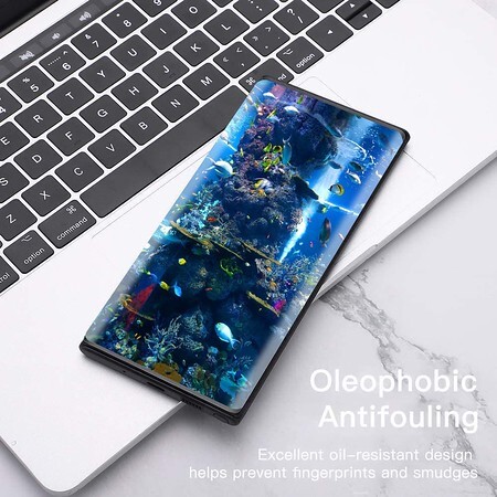 Für Motorola Razr+ Plus (2024) Hartglas Displayschutzfolie Fingerabdruck Cover - Bild 6 von 7
