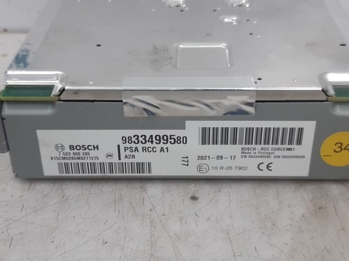 RADIO Peugeot Partner (EF/EU) Van 1.5 BlueHDi 75 (DV5RE(YHW)) 2021 9833499580 - Imagen 2 de 3