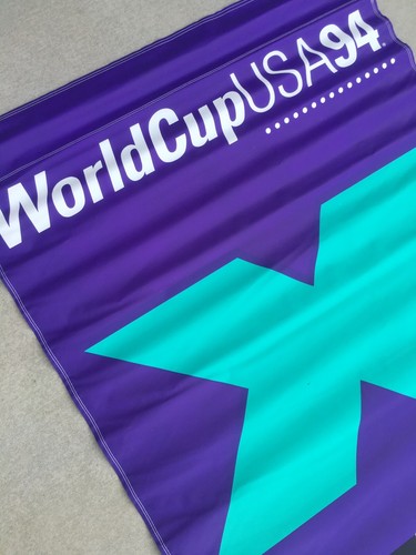 1994 USA WORLD CUP BANNER Mascot BRAND NEW 8 FT X 3 FT NO ADVERTISING ! Soccer - Picture 8 of 10
