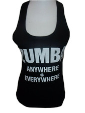 Zumba Women  s Zumba Anywhere  Everywhere Ribbed Tank Top Black size XS B190
