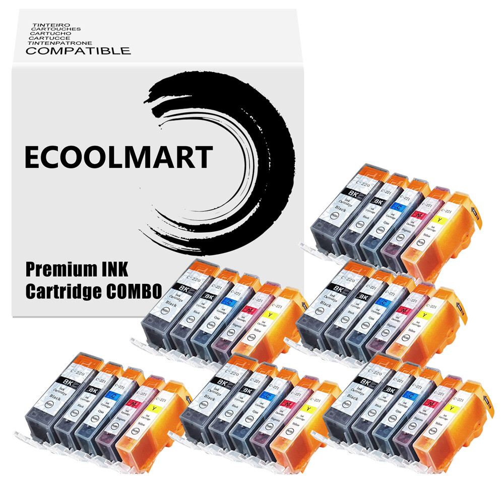 Inchiostro Canon PIXMA Set 12 Cartucce Inchiostro Per Stampanti Canon PIXMA MP560 MP620 MP630 MP640 - PGI-220 CLI-221 12 Cartucce Multicolore Per Stampanti Canon - Foto 2