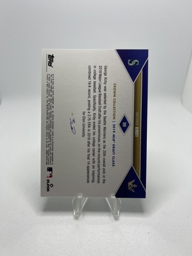 George Kirby 2022 Topps Crown Collection MLB Draft Pick RC Mariners #30 - Picture 2 of 2