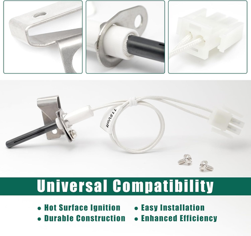 Upgraded 903110 903110A Furnace Hot Surface Ignitors 632504 with Plug - Afbeelding 6 van 12