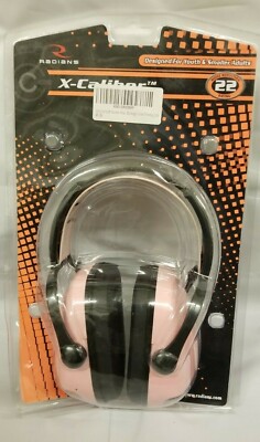 Radians X-Caliber Youth Passive Earmuffs (Black and  Pink Earmuff)