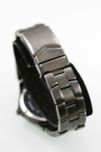 Kenneth Cole Reloj Hombres Acero Inoxidable Negro 100m Fecha Batería Gris Cuarzo - Imagen 3 de 3
