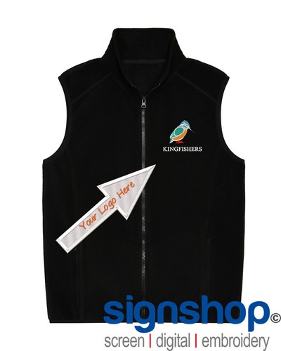 RX405 Pro Fleece Gilet Bodywarmer Personalised Embroidered FREE Logo Setup - Picture 4 of 6