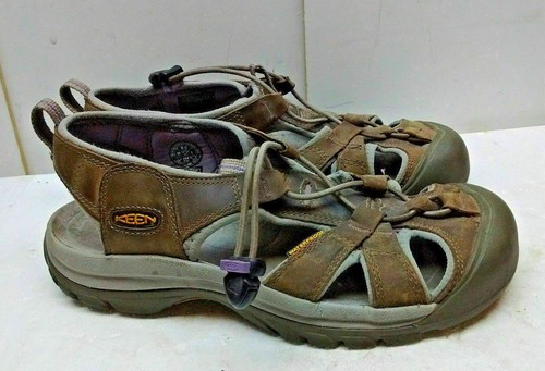 KEEN Newport Water Ready Brown Leather Cross-Strap Sport Sandal Women Shoe 8.5M - Picture 8 of 8