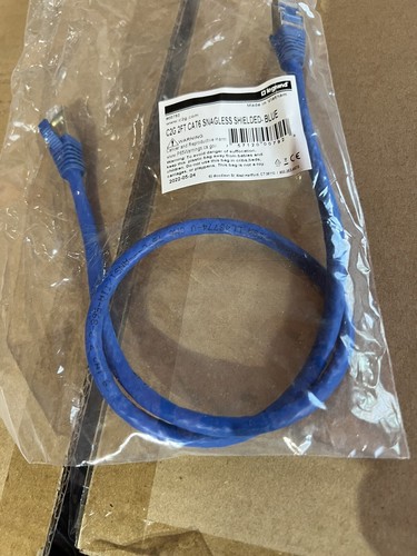 C2G 00792 Cat6 Cable - Snagless Shielded Ethernet Network Patch Cable, Blue 2FT - Picture 2 of 5