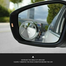 2pcs Auto  360° Wide Angle Blind Spot Mirror Convex Rear Side View HD Universal