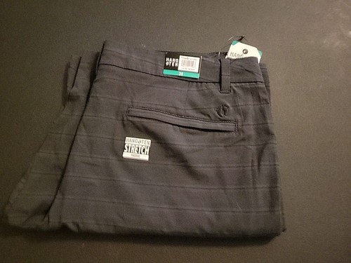 Pantalones Cortos Hang Ten Híbridos Para Hombre (Tap Shoe Gris/Negro) TALLA 38 - Imagen 8 de 14