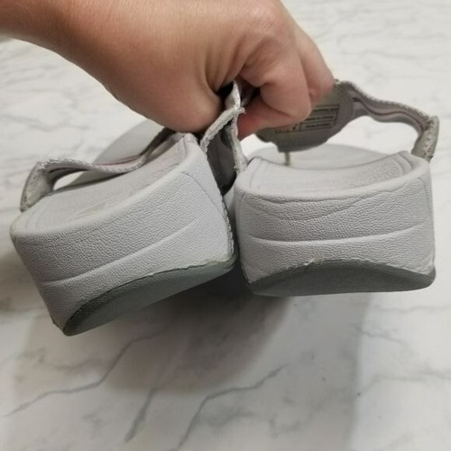 FitFlop Walkstar Gray Webbing Toe Post Sandal size 5 - Picture 7 of 16