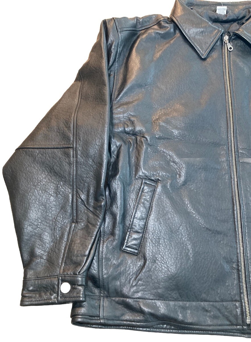 Marlboro Gear Classics Vintage Black Leather jacket Size XL Marlboro Gear Classics Vintage Black Leather jacket Size XL