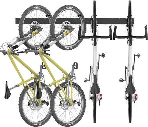 Swivel Bike Storage Rack, Adjustable Wall Mounted Bike Rack for Garage, Vertical - Picture 12 of 12