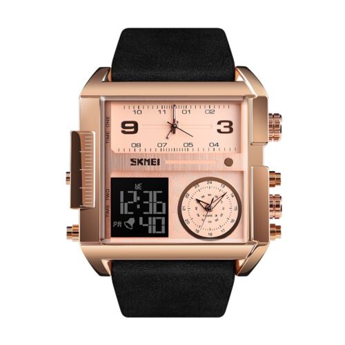 Orologio da polso 30m Militare SKMEI 1391 Uomo Analogico Quarzo Lusso Orologio da polso Digitale Quarzo - Foto 3 di 13