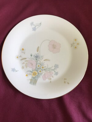 Lot Of Three Dinner Plates Royal Doulton Flirtation 10 1/2'' Floral pastel