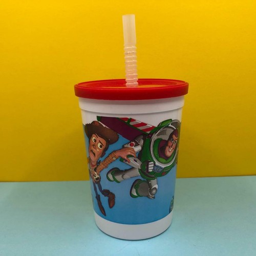 Rare Vintage Disney Pixar Toy Story 1 Original Souvenir Plastic Straw Cup 1995 - Picture 3 of 6