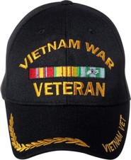 Vietnam War Veteran Embroidered Adjustable Baseball Cap