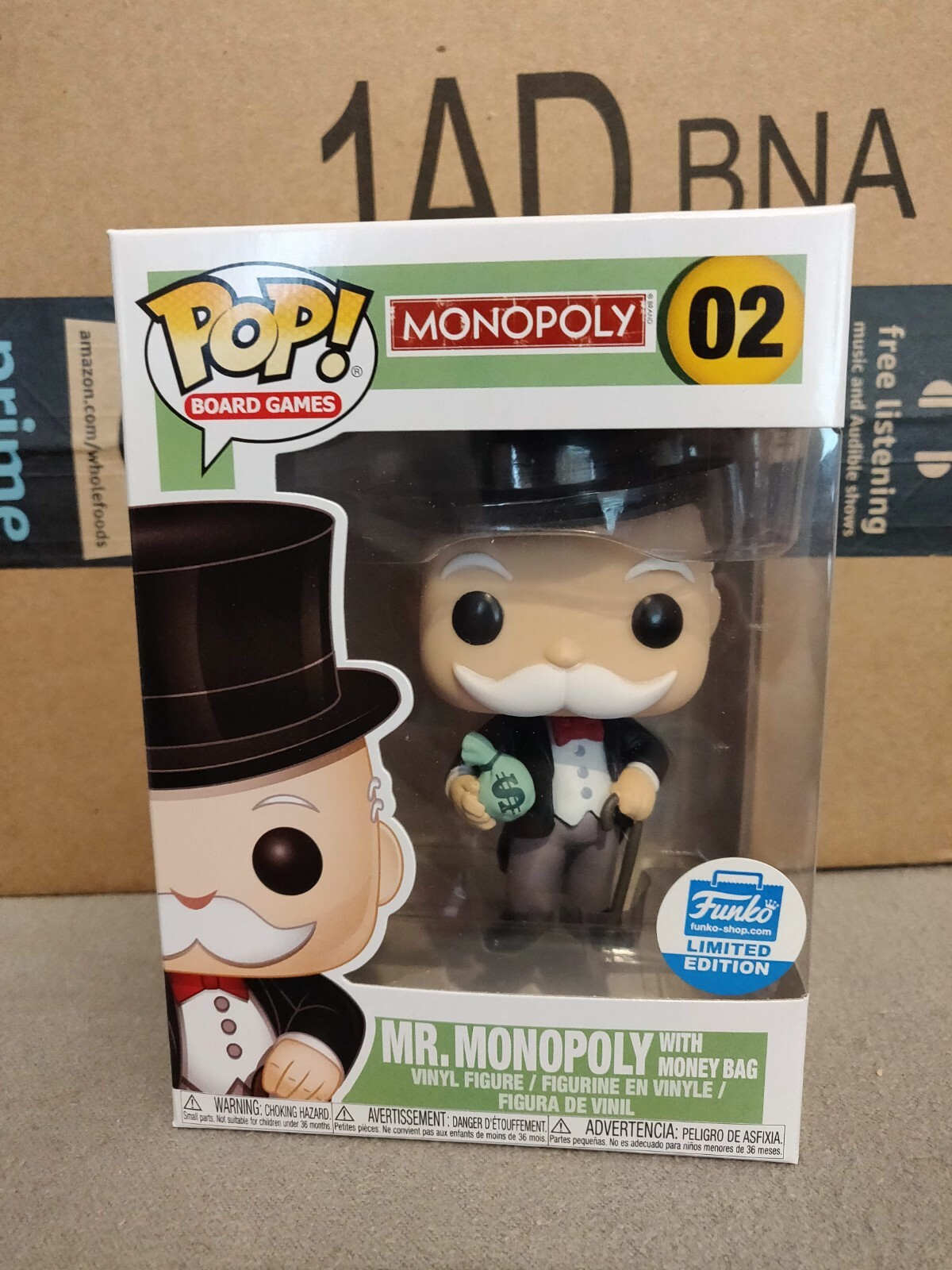 Il SIGNOR Monopoly con borsa del denaro Funko POP Vinile Il SIGNOR Monopoly con borsa del denaro Funko POP Vinile