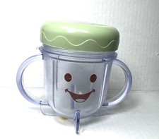 Baby Bullet Replacement Part Short Cup Handles Lid Pre-Owned