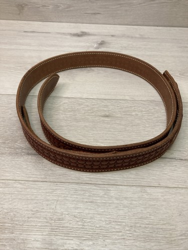 Custom Made Leather Belt 55” Without Buckle Bruce Cheaney Gainesville Texas TX - Picture 9 of 10