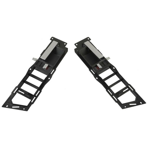 Pair Of Interior Door Handle Black Bezel W/Chrome For 88-94 Chevrolet Chevy 1500 - Picture 2 of 15