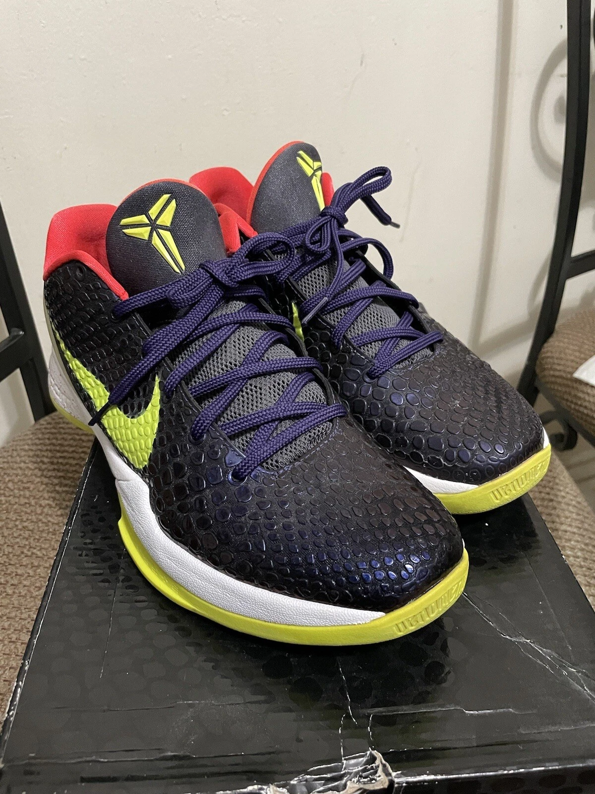 Nike Kobe VI Supreme Chaos taille 10 occasion bon état