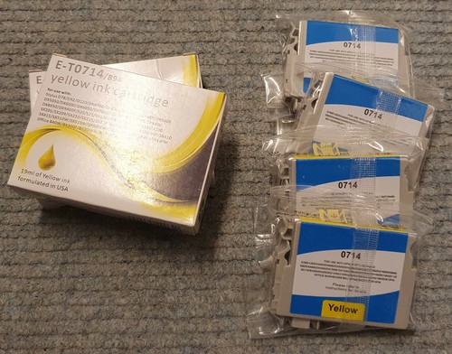 32 cartuchos de tinta compatibles con Epson T0711, T0712, T0713, T0714 - Imagen 6 de 6