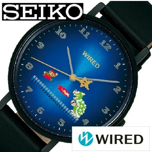 Mahalo WIRED AGAK706 Watch Super Mario Bros. Limited Blue Dial
