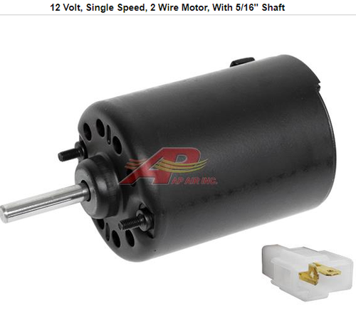 AP Air BM11235 Blower Motor, 12V Single Speed w/ 5/16” Shaft - Bild 2 von 4