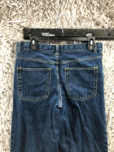 Circo Wide Leg Jeans Boys Size 16 Husky Blue Adjustable Waist Dark Wash - Picture 6 of 13