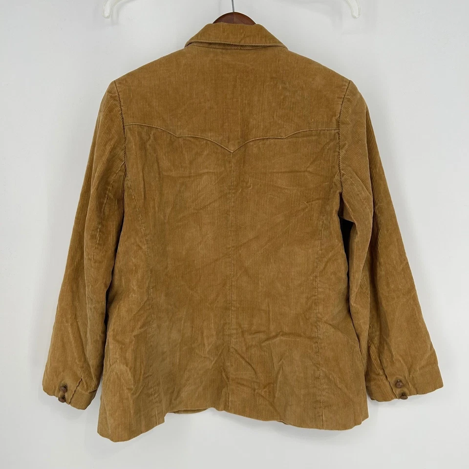 Chaqueta Blazer Vintage Country Craft Estilo Occidental Pana Para Mujer Talla 13/14 Tostada Foto 3 de 4
