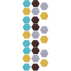 Pcs Felt Hexagon Tile Board Felt Wall Board Self-Adhesive Wall Memo Board