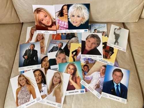 Volksmusik AUTOGRAMMKARTEN Konvolut 2000er STEFANIE HERTEL Stefan Mross Bianca..