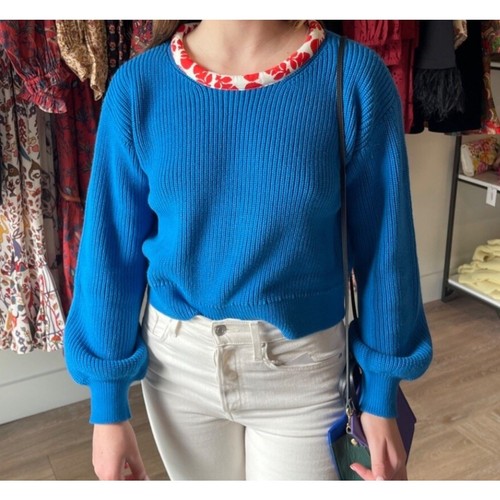 Rhode Maisie Pullover Sweater Imperial Blue Size Medium - Picture 3 of 8