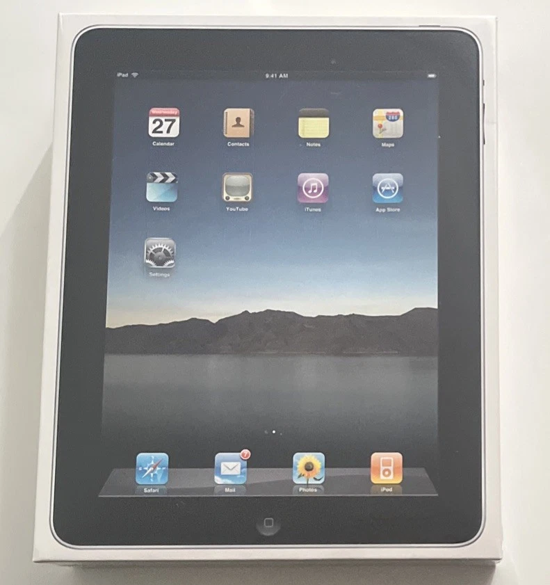 New Sealed Old Stock Apple iPad 1st Generation- 64GB + 3G Collectors Rare iOS 3 - Image 2 of 4