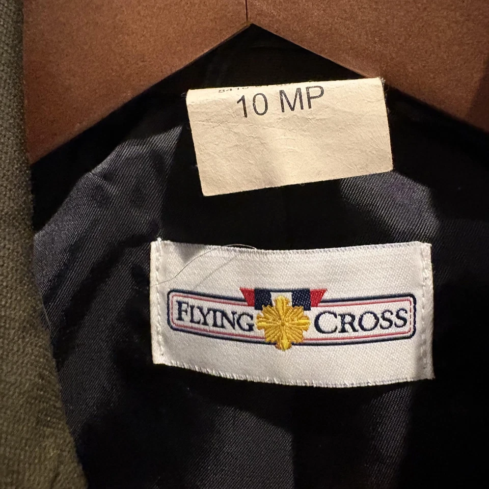 Chaqueta Flying Cross para mujer 10 Petite Heritage verde AGU EE. UU. Hecha en el Ejército Vestido en EE. UU. Foto 3 de 4