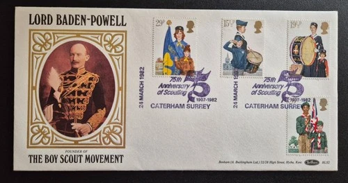 GB Youth, Scout, Guides FDC Benham BLS2 Lord Baden Powell 24/03/82 - 113 of 375