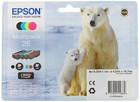 Epson 26 Polar Bear Genuine Multipack, 4-colours Claria Premium Ink Cartridges S
