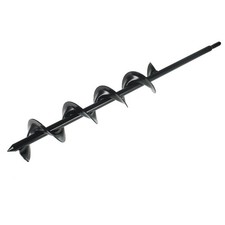 3 In x 24 In Auger Drill Bit Fit For Garden Plant Flower Rapid Planter Black New
