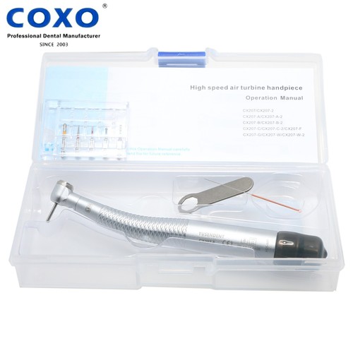 COXO Dental Alta Velocidad Turbina de Aire Pieza de Mano LED Autoalimentación Mini Cabezal 4 Agujeros NSK - Imagen 14 de 40