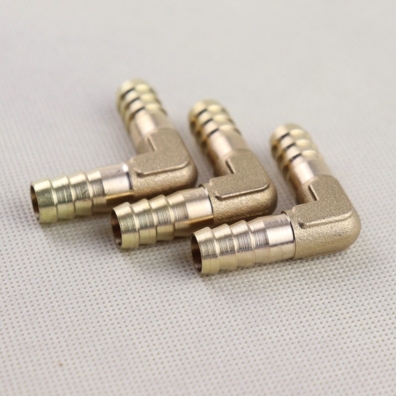 3Pcs Brass Barbed Tube Pipe Fitting Hose Barb Elbow 90 Degree (3/8" x 3/8") NEW