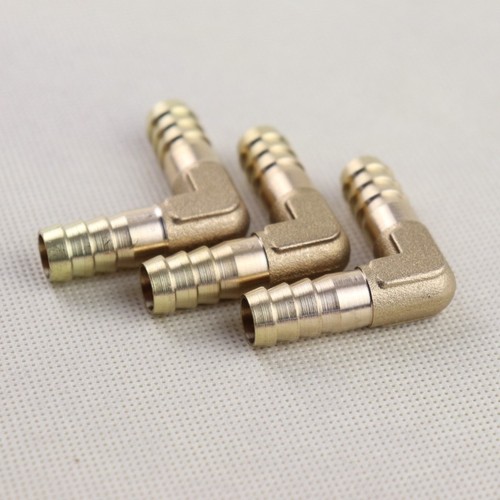 3Pcs Brass Barbed Tube Pipe Fitting Hose Barb Elbow 90 Degree (3/8" x 3/8") NEW