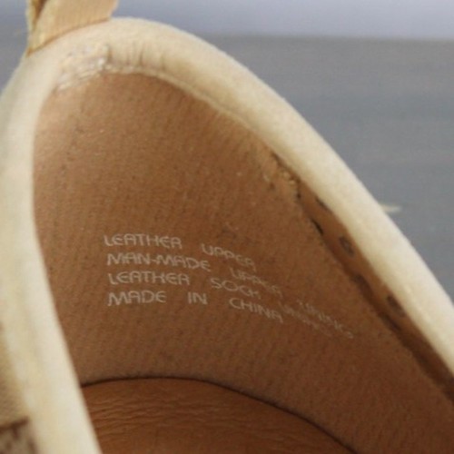 Earth perforierte flache Damen-Slipper aus Leder Größe 9,5B hellbraune bequeme Schuhe - Bild 6 von 7