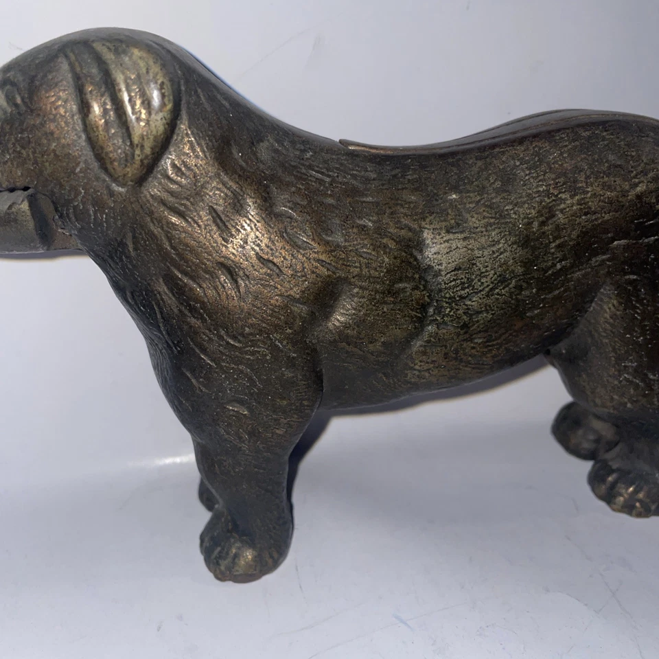 Antique Victorian Bronze Finished Oversized Dog Form Lever Nut Cracker 2kg 30cm - Image 3 of 4